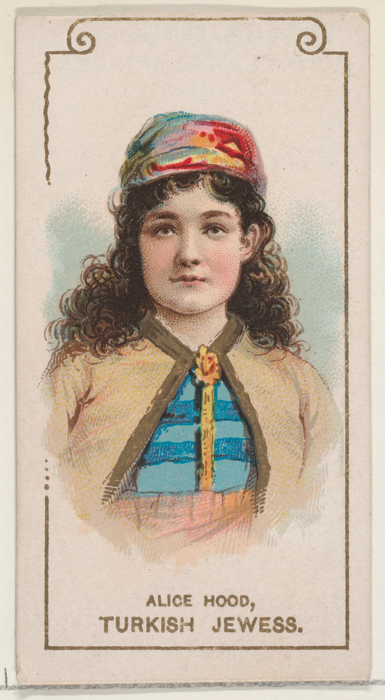 Alice Hood as Turkish Jewess, from the set Actors and Actresses, Second Series (N71) for Duke brand cigarettes.jpeg